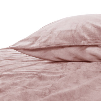 Sleeptime Fluwelen bies roze 200 x 220