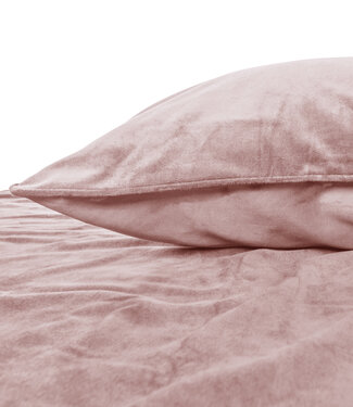 Sleeptime Fluwelen bies roze 200 x 220