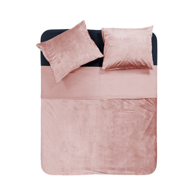 Fluwelen bies roze 200 x 220