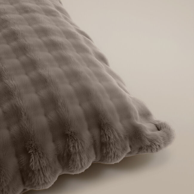 Pompon taupe 240 x 220