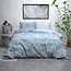 Flanellen gewassen katoen blauw 200 x 220