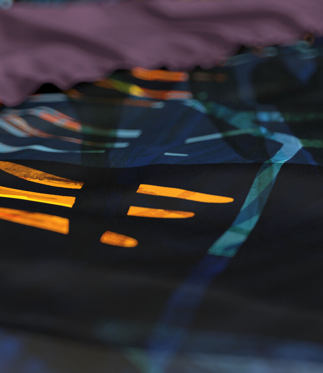 Marina marineblauw 200 x 220