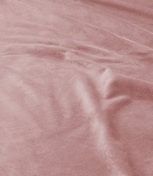 Fluwelen bies roze 200 x 220