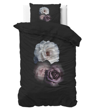 Sleeptime Diepe Bloemen Zwart 140 x 200/220