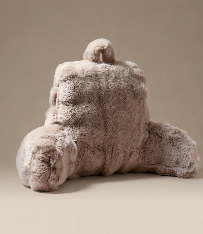 Bedsteunkussen Pompon Taupe 34 x 50