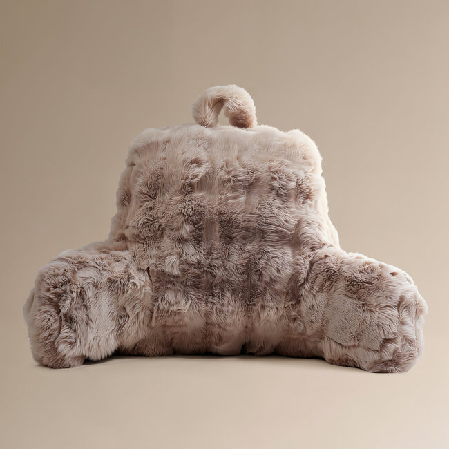 Bedsteunkussen Pompon Taupe 34 x 50