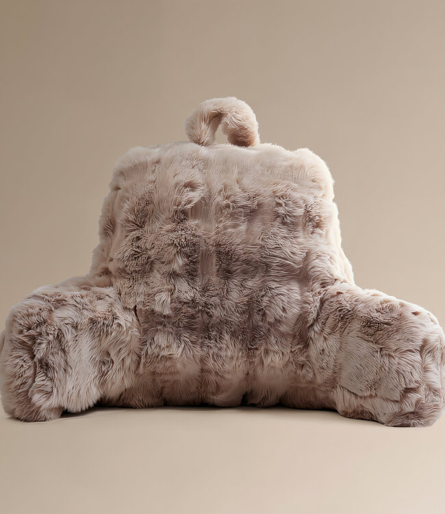 Bedsteunkussen Pompon Taupe 34 x 50