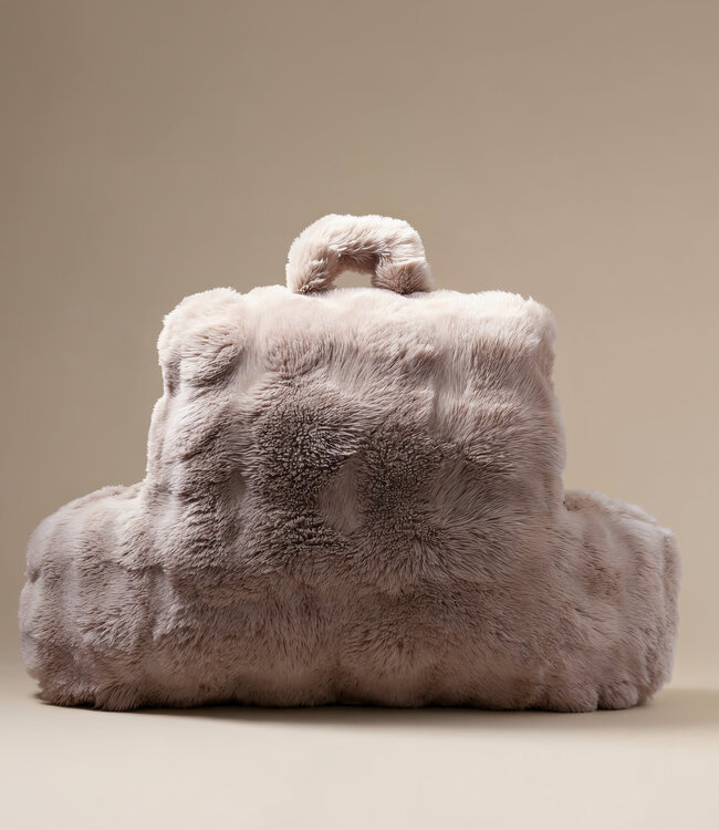 Bedsteunkussen Pompon Taupe 34 x 50