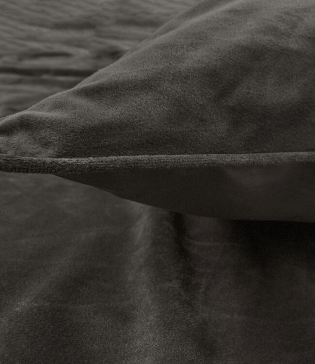 Fluwelen Paspel Taupe 140 x 220