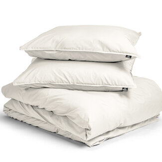 Primaviera Deluxe Uni-Bettbezug aus ägyptischer Baumwolle, cremefarben, 200 × 200/260