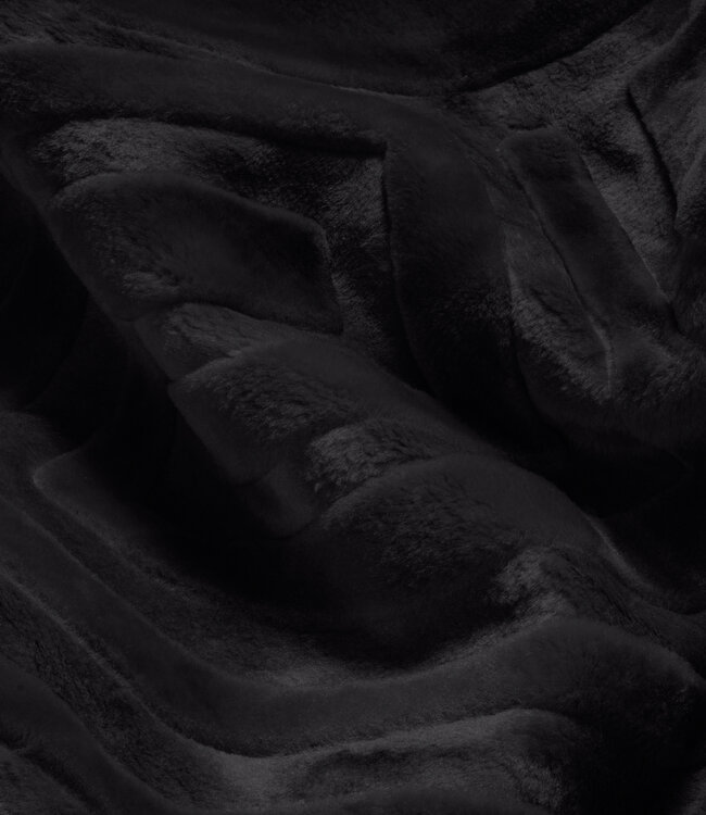 Geëmboste Zeta Deken Zwart