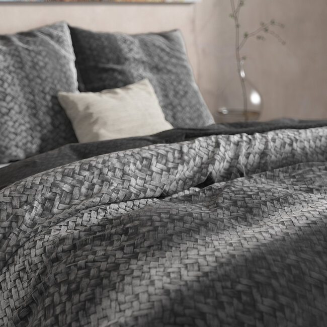 DH Flanel Verloopgebreid Antraciet 200 x 220