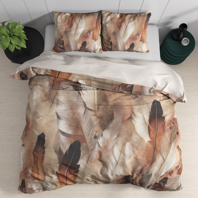 Feathura taupe 200 x 200/220