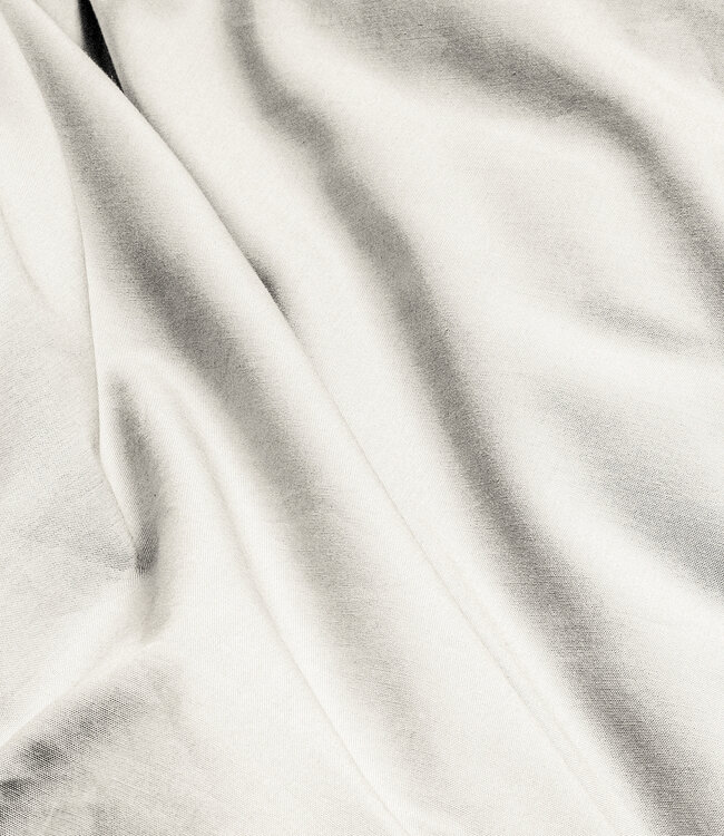 Egyptisch katoenen uni dekbedovertrek crème 200 x 200/260