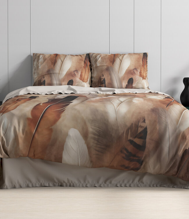 Feathura taupe 200 x 200/220