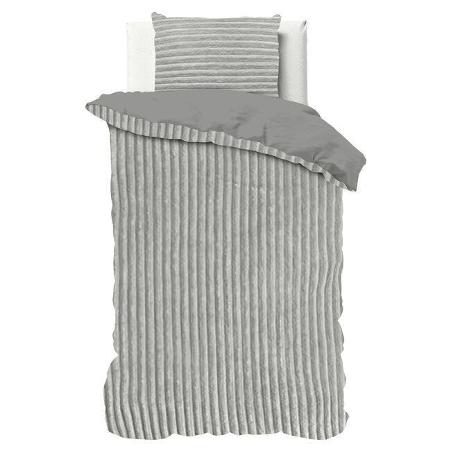 Rib Teddy Grijs 140 x 200/220