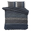 Flanel kleurverloop gebreid blauw 200 x 220