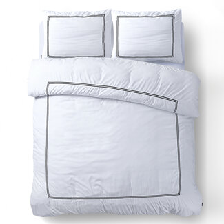 Sleeptime Brata Weiß 140 × 200/220 - Bettbezug
