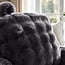 Primaviera Deluxe Bettstützkissen mit Pompons Anthrazit 34 × 50 cm