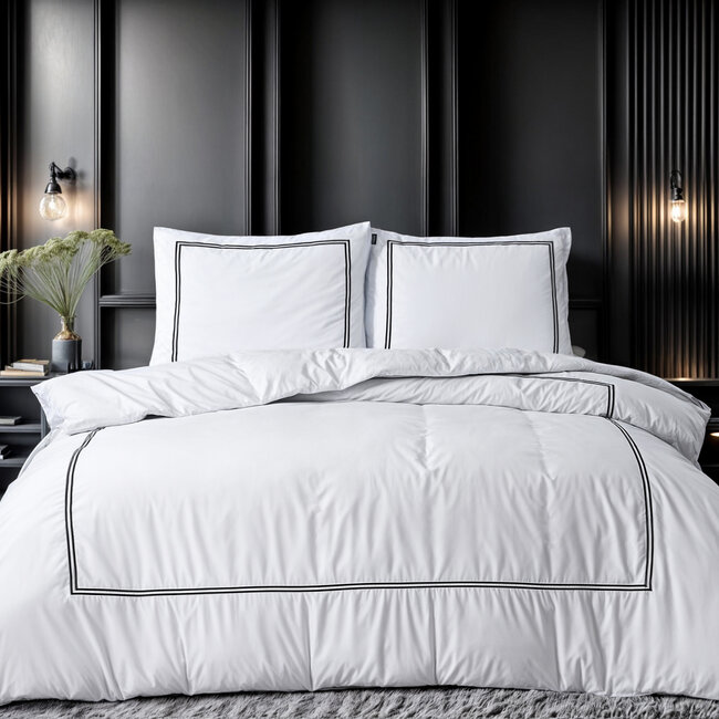 Sleeptime Brata White 140 × 200/220 - Duvet Cover