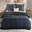 Flanel kleurverloop gebreid blauw 200 x 220