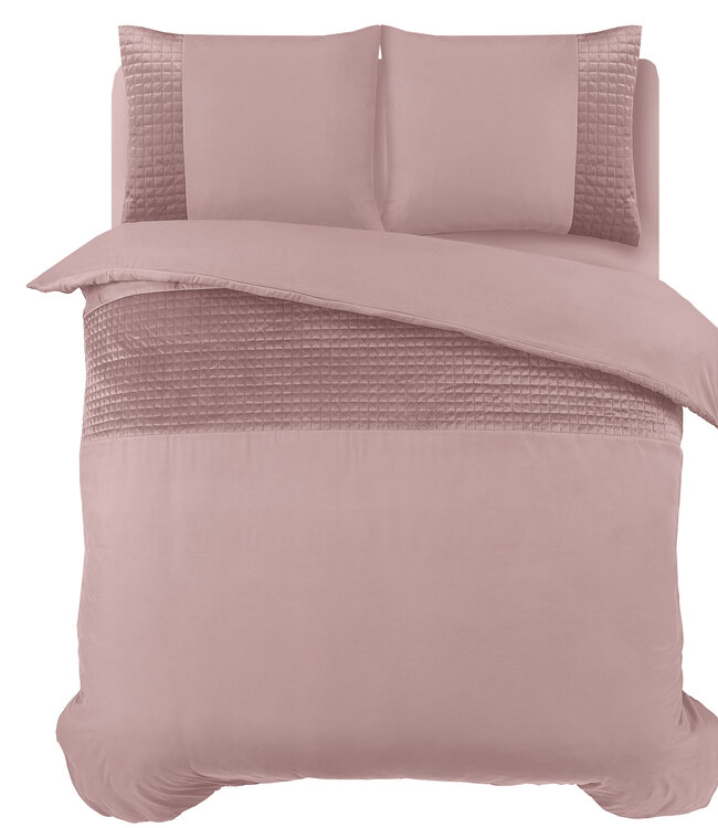 Fluwelen band roze 200 x 220