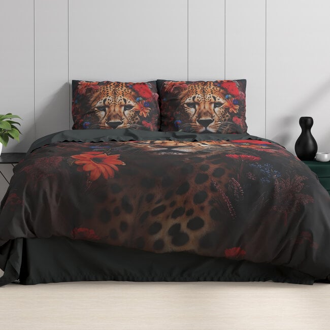 Dreamhouse Leopardo Multi 140 × 200/220 - Bettbezug