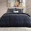 Dreamhouse Flanell Farbverlauf gestrickt blau 200 × 220 - Bettbezug