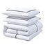 Sleeptime Brata Weiß 140 × 200/220 - Bettbezug