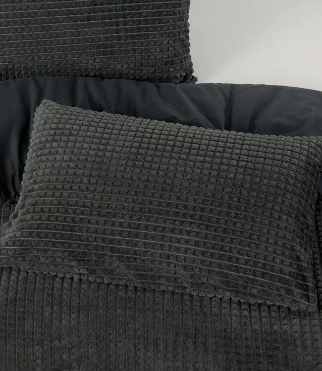 Geruit Teddy Antraciet 140 x 200/220