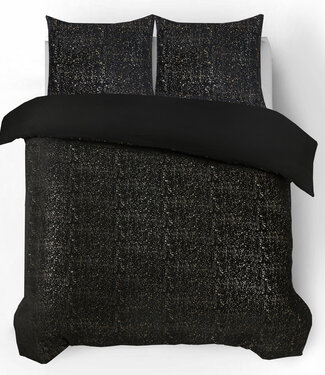 Sleeptime Glamour Flanel Sprankel Folie Zwart 200 x 200/220