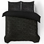 Glamour Flanel Sprankel Folie Zwart 200 x 200/220