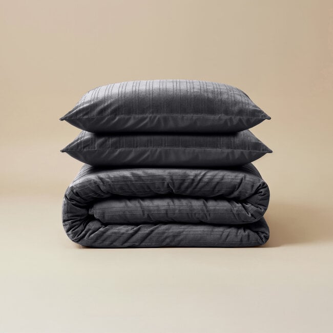 Linnick Velvet Duvet Cover black 200 × 200/220