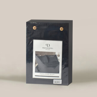 Primaviera Deluxe Hotel stripe Anthracite 200 × 200/260 - Duvet Cover