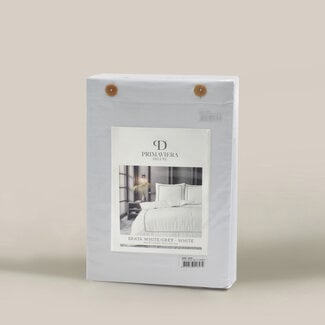 Primaviera Deluxe Brata White/Gray White 200 × 200/260 - Duvet Cover