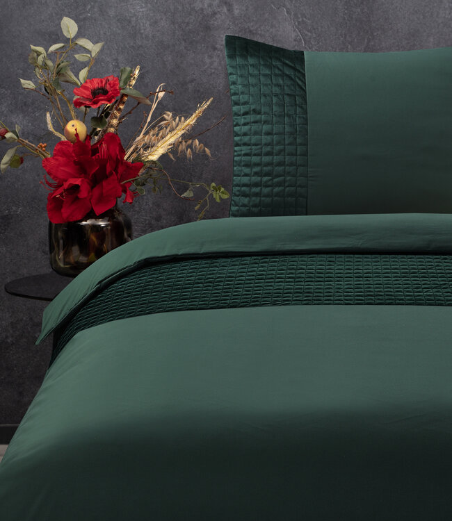 Fluwelen band groen 140 x 220