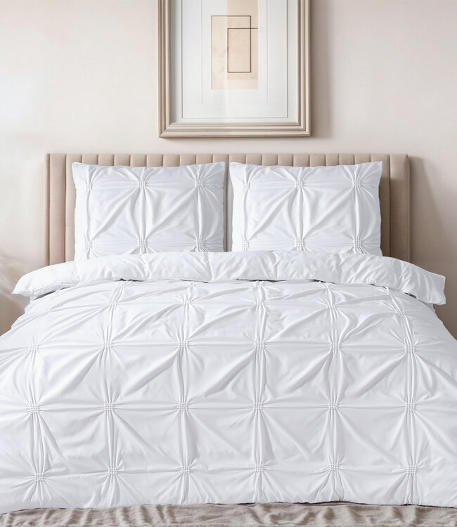 Punch pintuck wit 200 x 200/220