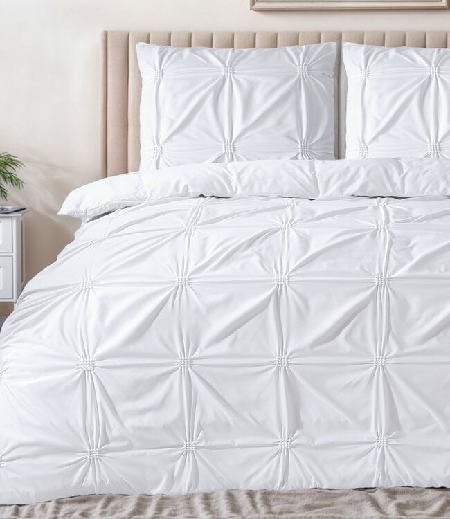 Punch pintuck wit 200 x 200/220