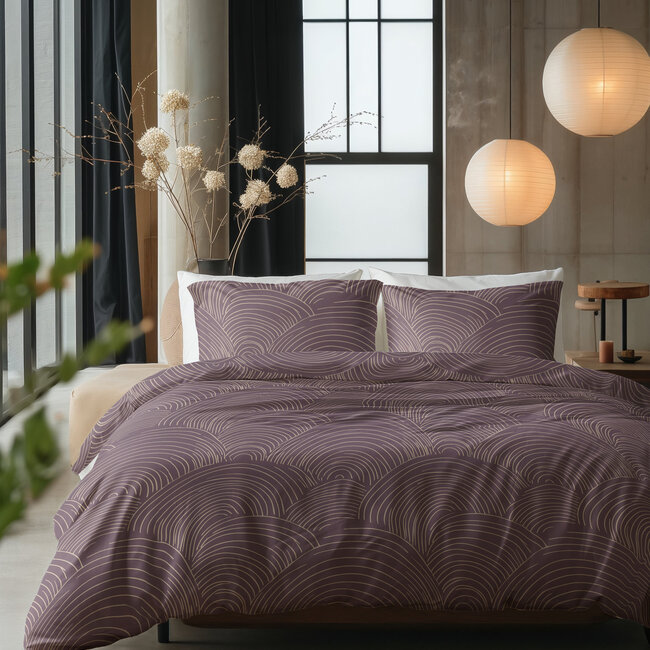 Sleeptime Dreamscape Bettwäsche - Violett - 200 × 200/220 cm