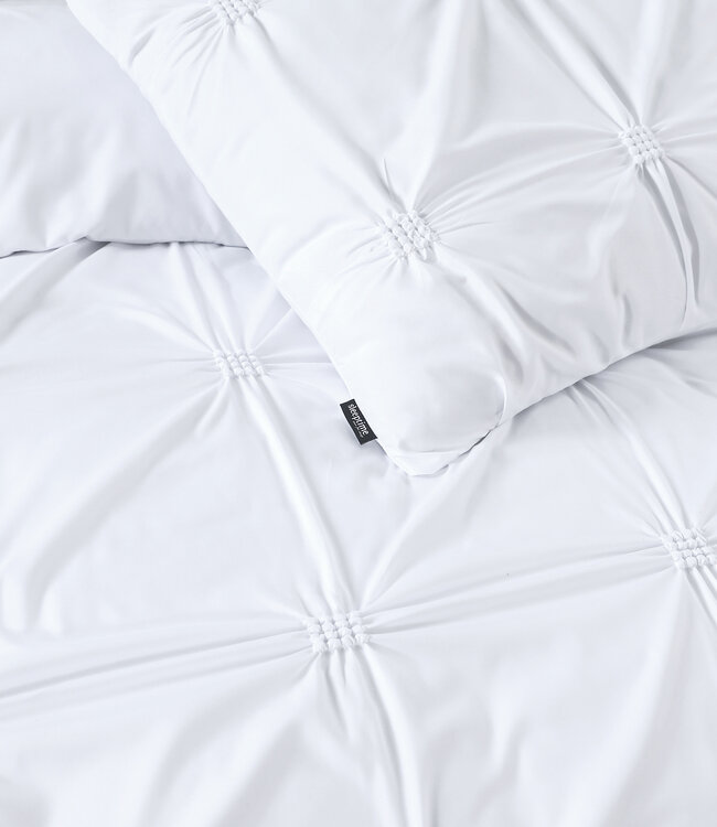 Punch pintuck wit 200 x 200/220