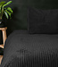 Rib Teddy Zwart 240x200/220