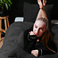 Rib Teddy Zwart 240x200/220