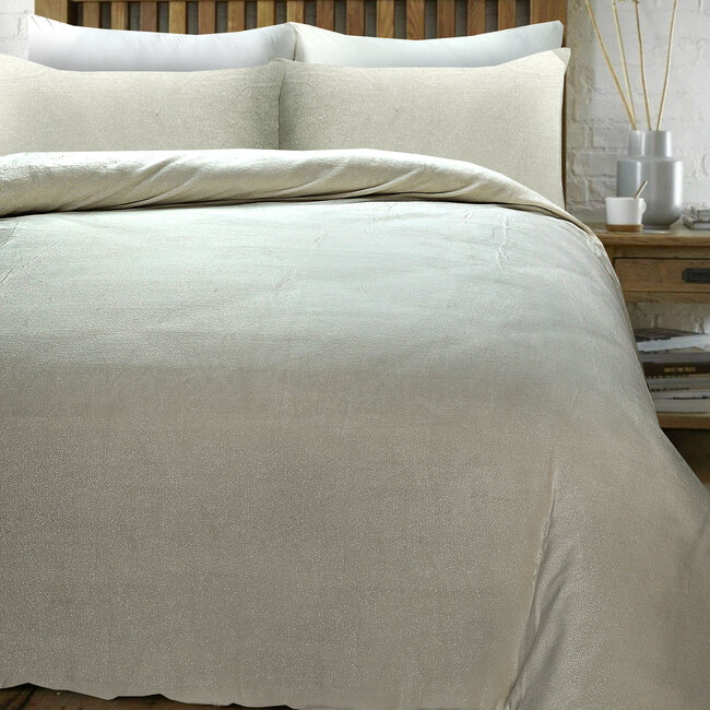 Glamour Flanel Deco Foil Crème 140 x 200/220