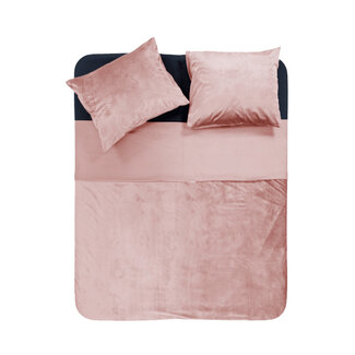 Sleeptime Samtpaspel rosa 240 × 220 - Bettbezug