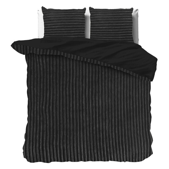 Rib Teddy Zwart 200x200/220