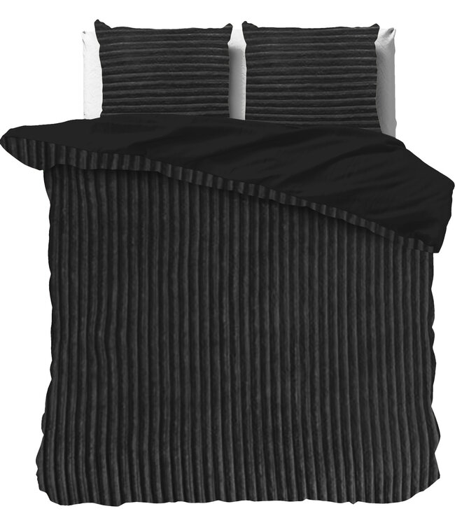 Rib Teddy Zwart 200x200/220