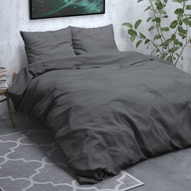 Flanel Jason Antraciet 200 x 220