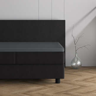 Dreamhouse Dubbel Jersey 220 gr. Topper Hoeslaken Antraciet 140 x 200/220