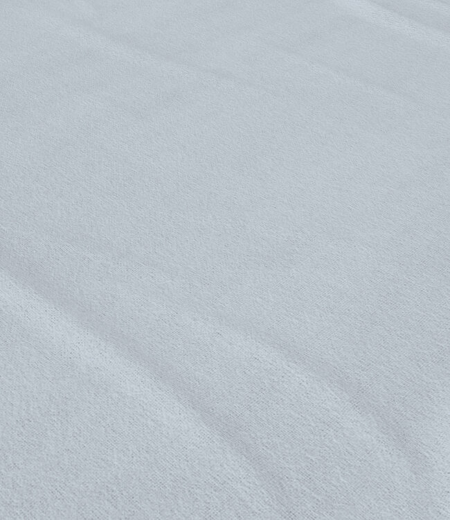 Premium flanellen hoeslaken grijs 180 x 200/210