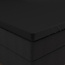 Dubbel jersey 220 gr. topper hoeslaken zwart 80/90 x 200/220 cm